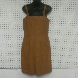 Vintage Newport News Lt. Brown leather dress.